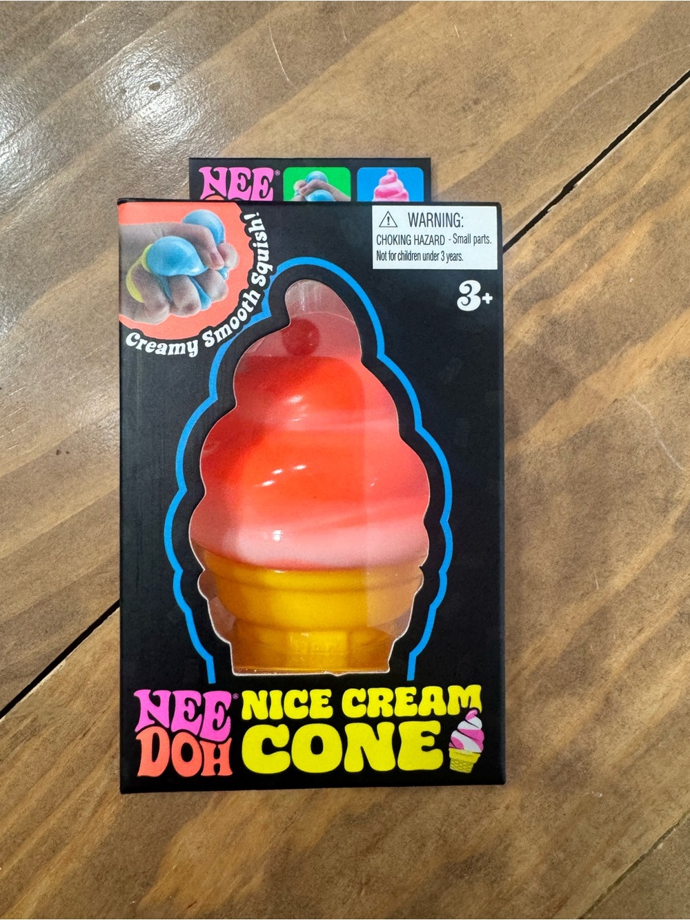 Nice Cream Cone Soft Squishy Toy - Pink and Yellow